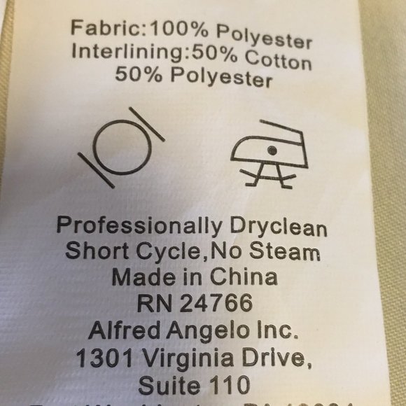 ALFRED ANGELO "Modern Fit" Butter Yellow strapless dress - Picture 9 of 10